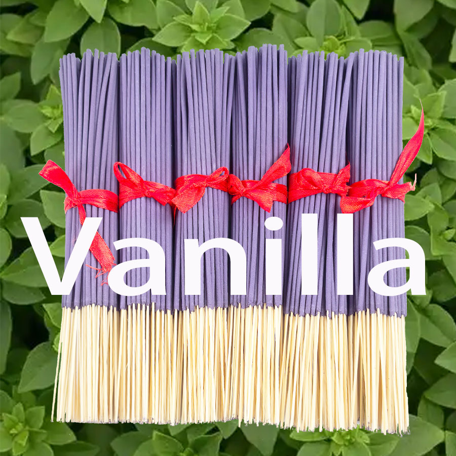 Smokeless Incense Stick - バニラの香りのアロマセラピースティック、長時間持続する香り付き。 ヨガ、リラクゼーション、睡眠補助に適した天然アロマ