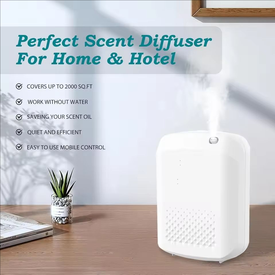Home Fragrance Diffuser Electric - フレグランスディフューザー、アロマオイルディフューザー、電動式家庭用空気清浄機、壁掛け式エッセンシャルオイルディフューザー（ホテル用）