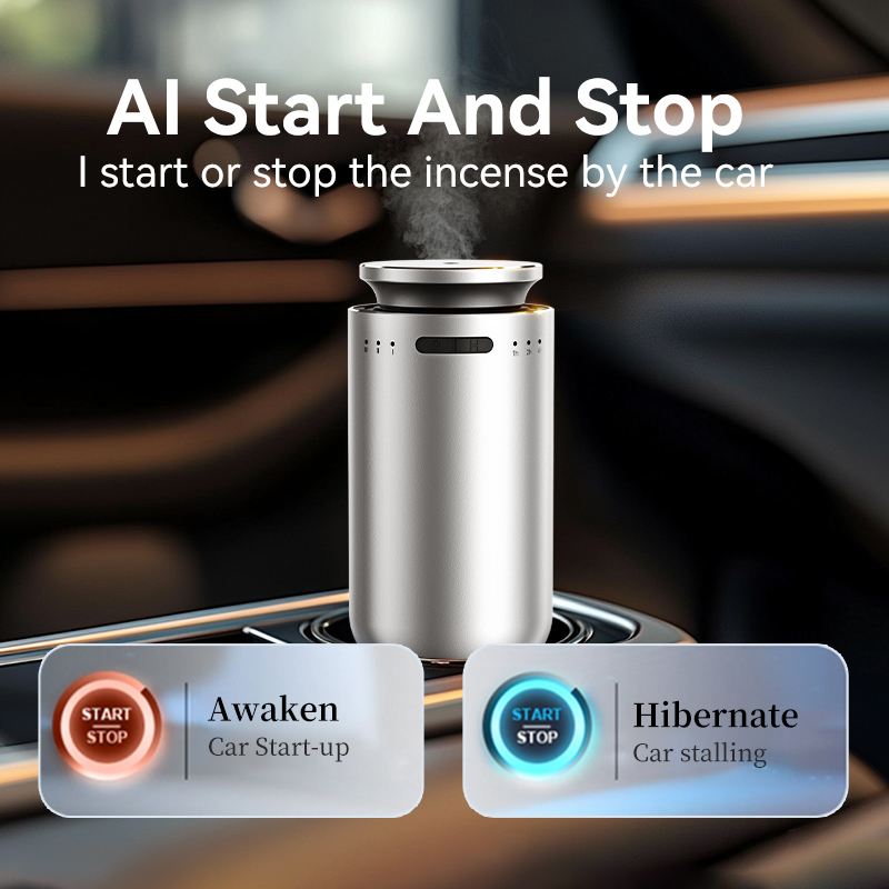 Home Fragrance Diffuser Electric - ポータブルカーディフューザー、エッセンシャルオイル用、車用芳香剤、家庭用電動芳香剤、充電式ルームフレグランスディフューザー