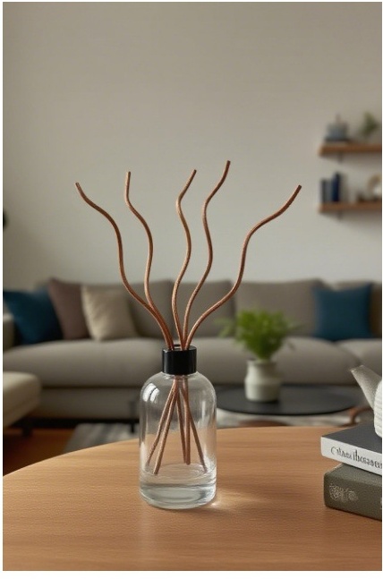 Home Fragrance Diffuser Refills - 20/40本入り 長い波状のラタン製リードディフューザースティック 香りディフューザー交換用リフィル エアフレッシュナー ホームフレグランスアクセサリー
