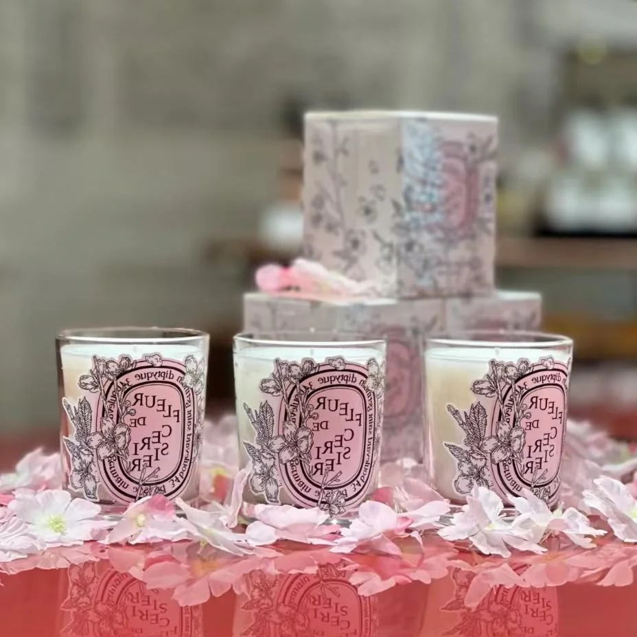 Quality Home Fragrance - さくら-香りのよい香りのキャンドル,ロマンチックなスタイル,限定,高品質,軽い贈り物,アロマテラピー,香水,家の装飾