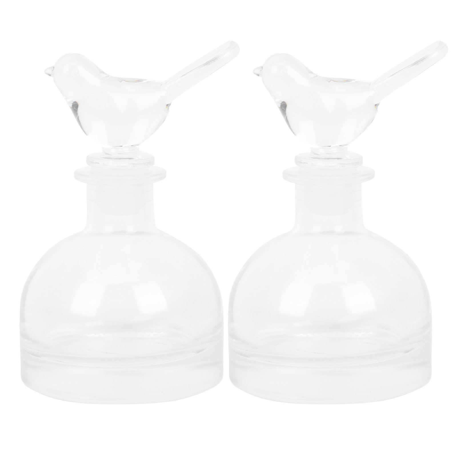 2 個のガラス香水瓶プレミアムクリア頑丈な家庭用車装飾フレグ - Fragrance Home Decor のレビューと価格