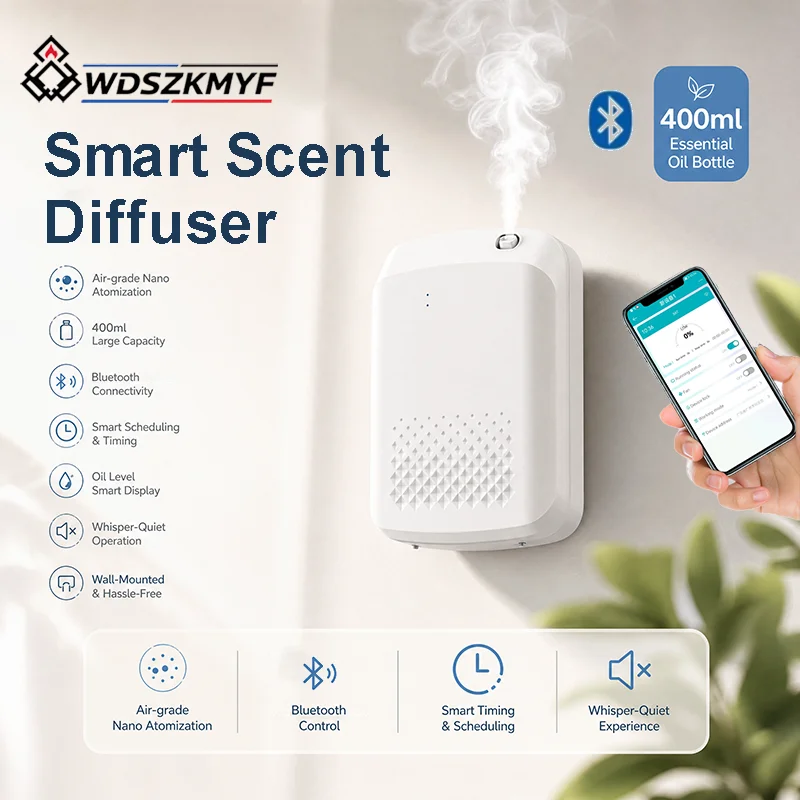 壁掛け式電動アロマディフューザー エッセンシャルオイル芳香機 - Home Fragrance Diffuser Electric のレビューと価格