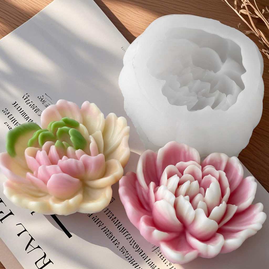 DIY バラの花シリコーン型手作りアロマキャンドル石膏フォー - Home Fragrance Rose のレビューと価格