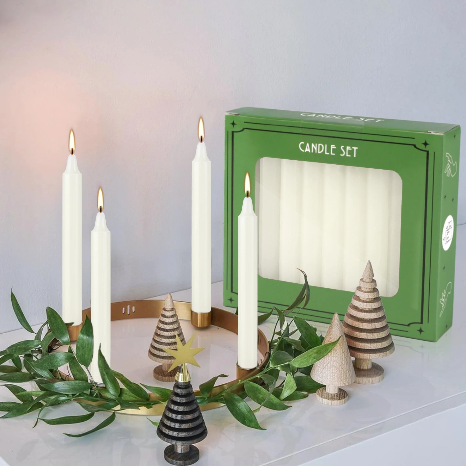 20個入り 4インチ アイボリーホワイト 滴り落ちない 無煙 - Quality Home Fragrance のレビューと価格