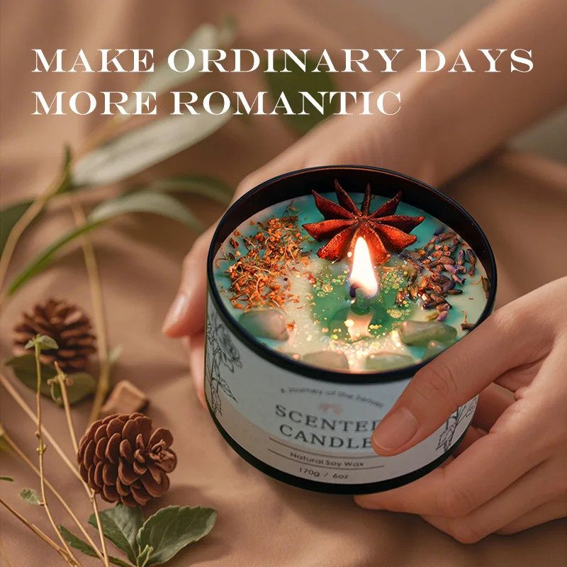 クリエイティブクリスタルアロマセラピーキャンドル6オンス - - Fragrance Home Decor のレビューと価格