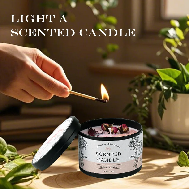 クリエイティブクリスタルアロマセラピーキャンドル6オンス - - Fragrance Home Decor のレビューと価格