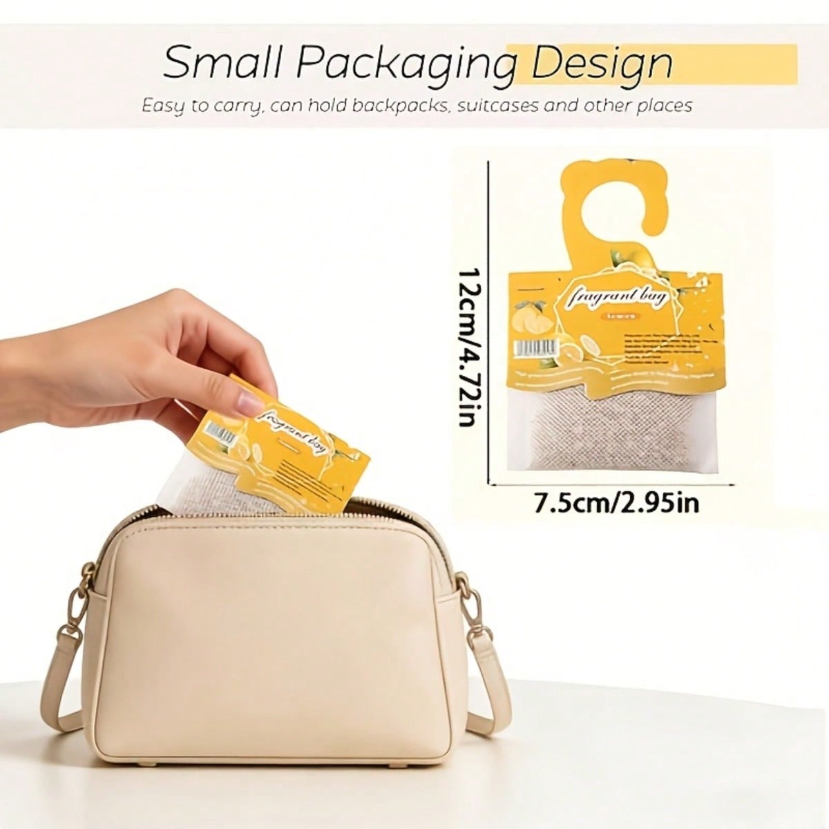 吊り下げ式レモンの香りのサシェ、クローゼットや引き出し用芳香 - Fragrance Home Decor のレビューと価格