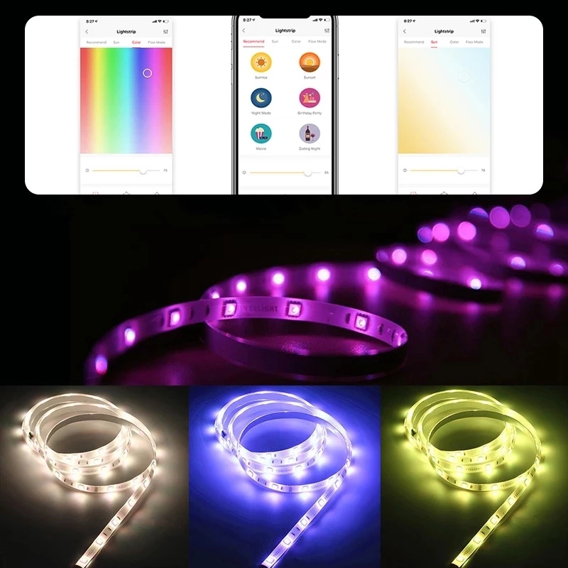 グローバル版 Yeelight LEDスマートストリップ 1 - Yeelight Light Lightstrip のレビューと価格