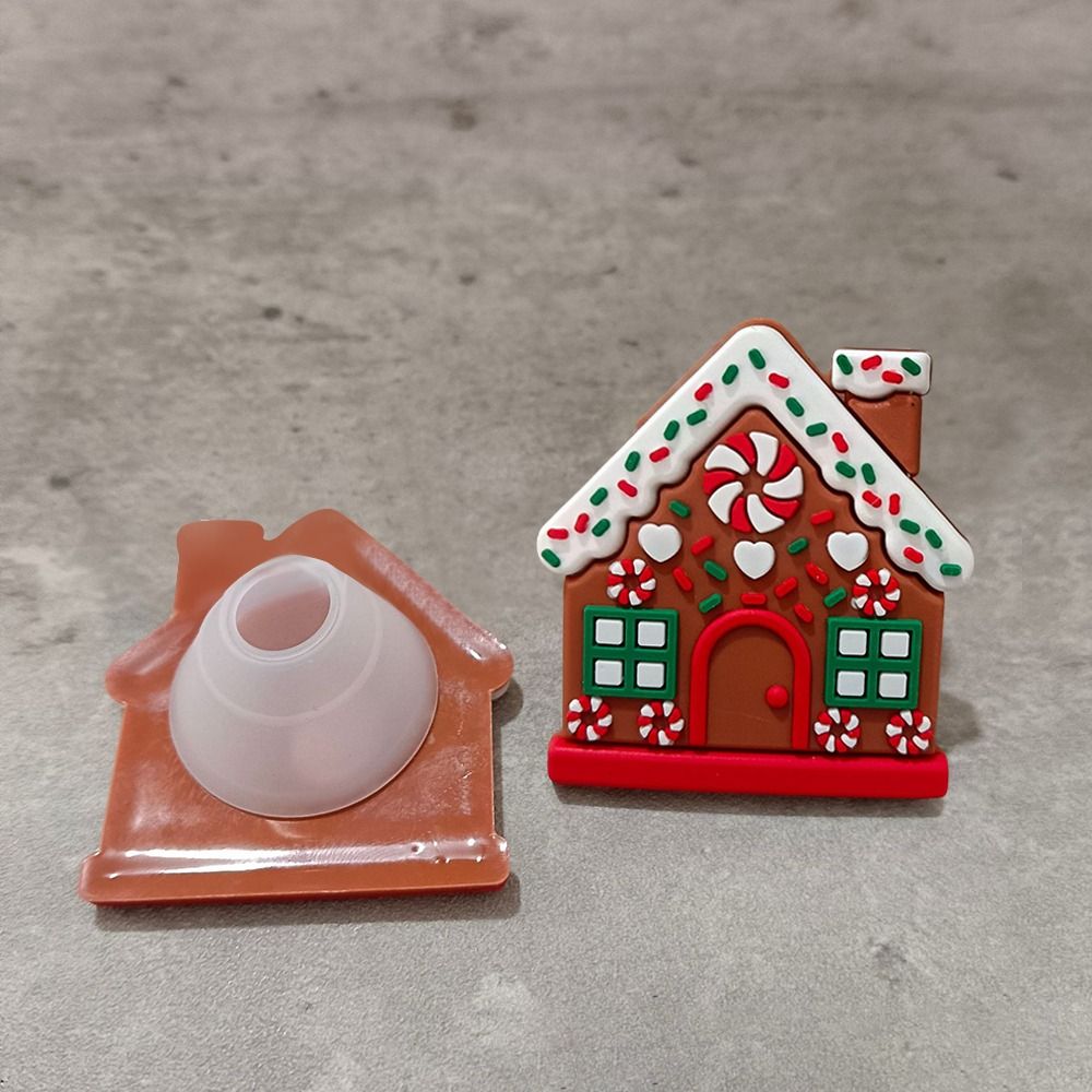 1/2 個ジンジャーブレッドハウス形状クリスマスボタンカバー - Home Fragrance Gingerbread のレビューと価格