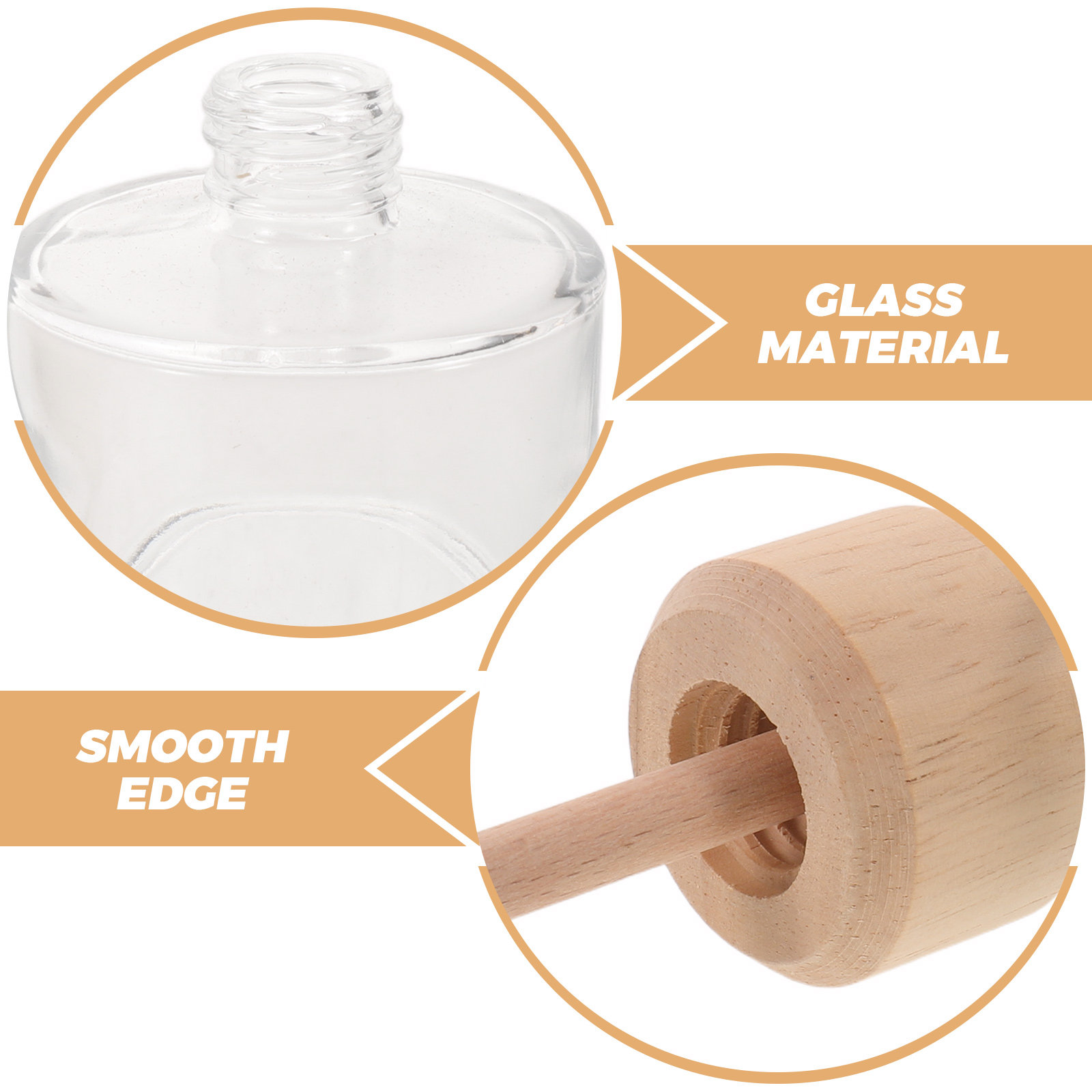 2個入りクリアガラス製リードディフューザーボトル、詰め替え可 - Home Fragrance Diffusers のレビューと価格
