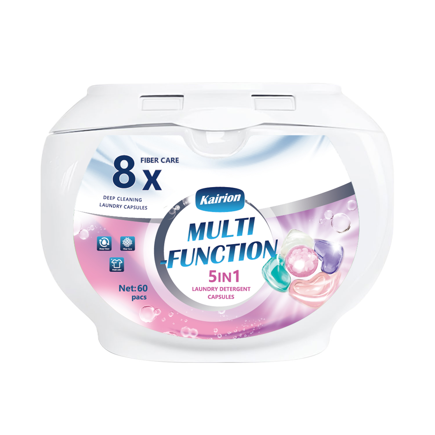 香りの良いビーズ入り洗濯洗剤ポッド60個入り、強力洗浄、香り - Home Fragrance Business のレビューと価格