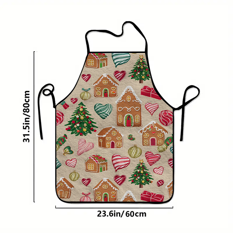 1pc 大型クリスマスジンジャーブレッドハウスエプロン ジン - Home Fragrance Gingerbread のレビューと価格